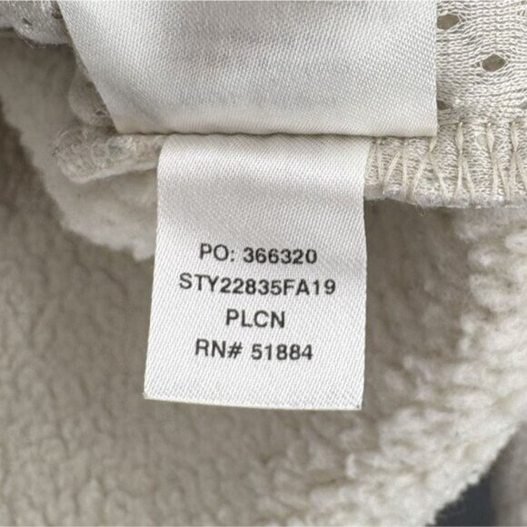 Patagonia Women's Retro Pile Fleece Marsupial Pullover L Cream Navy Outdoor - Picture 7 of 9